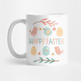 Happy easter chicken eggs Mug